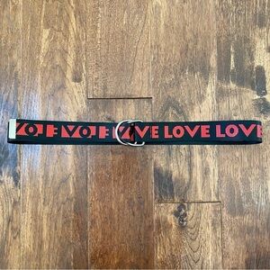 Cara New York LOVE belt Black & Red